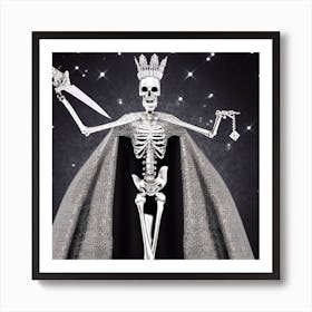 Skeleton Queen 7 Art Print