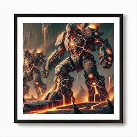 Earthquake Titans Art Print