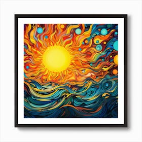 Abstract Of The Sun Art Print