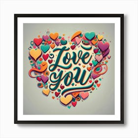 Love You Stock Videos & Royalty-Free Footage Art Print