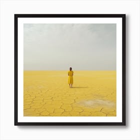 Yellow Vast Nothingness 2 Art Print