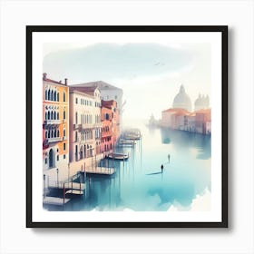 Watercolor Of Venice 6 Art Print