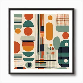 Abstract Geometric Pattern 2 Art Print