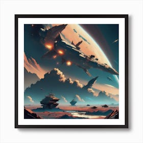 Space Exploration Art Print