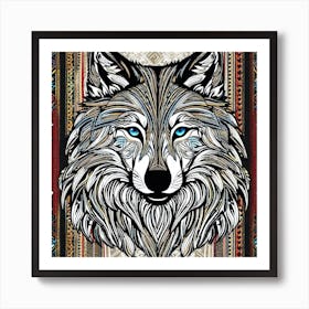 Wolf art 1 Art Print