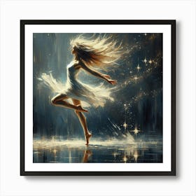 Dancer In The Night Art Print