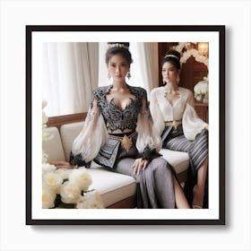 Thailand Wedding Dress Art Print