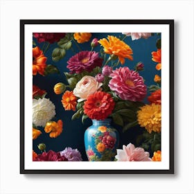 Flowers In A Vase 102 Art Print