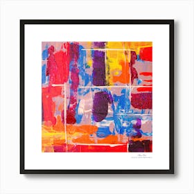 Contemporary art, modern art, mixing colors together, hope, renewal, strength, activity, vitality. American style.84 Art Print