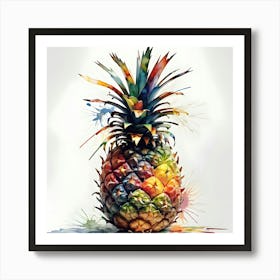 Colorful Pineapple Art Print