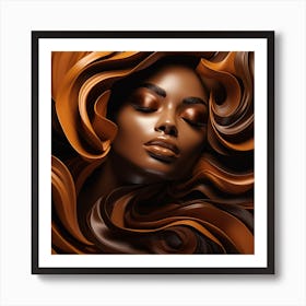 Chocolate Girl 1 Art Print