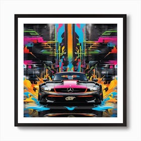 Mercedes Slam Art Print