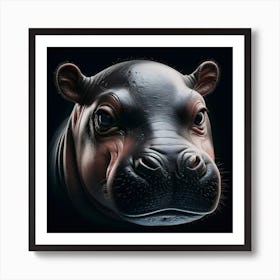 Hippo Art Print