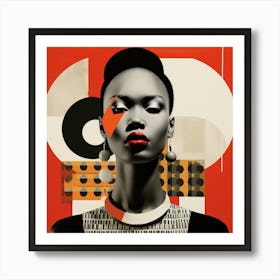 Bauhaus Kenyan Woman 02 Art Print