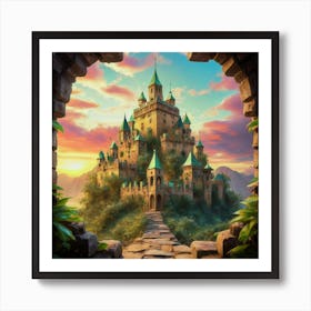 The castle in seicle 15 5 Art Print