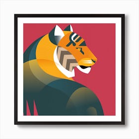 Bengal Tiger Square Art Print