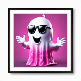 Ghost With Sunglasses Art Print