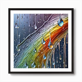 Rainbow In The Rain Art Print