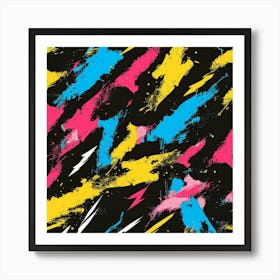 Colorful Strokes (3) Art Print