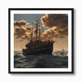 Ship In The Sea Poster