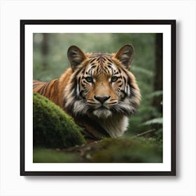 Tiger In The Forest Art Print