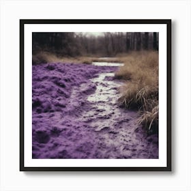 Purple Mud Art Print