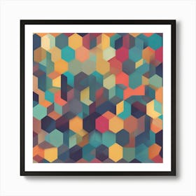 Abstract Geometric Background 1 Art Print