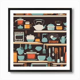 Kitchen Background Art Print