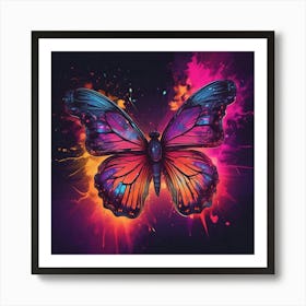 Butterfly Painting 332 Art Print