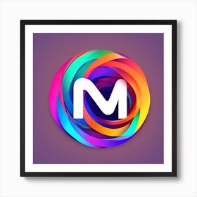 M Logo Art Print