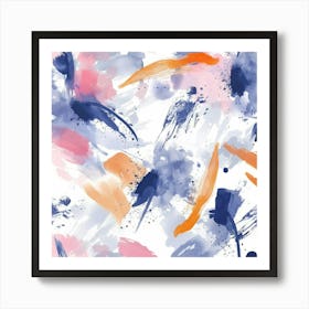 Abstract Watercolor Painting 42 Art Print