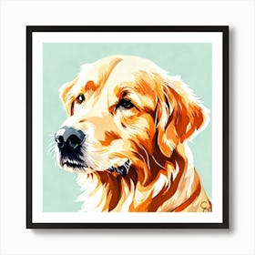 Golden Retriever Painting Art Print