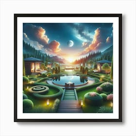 Create Relaxing Spaces Through Landscapes (1) Art Print