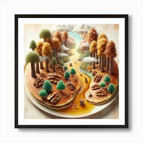 Pancakes In The Forest Art Print