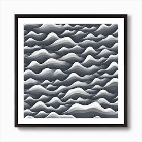 Abstract Wave Pattern 6 Art Print