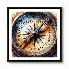 Compass 3 Art Print