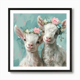 Baby Goats Art Print