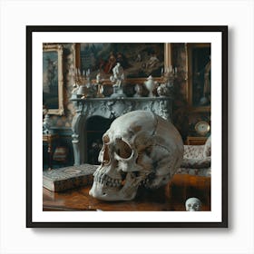 Room With A Skull Art Print