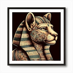 Egyptian Lion Art Print