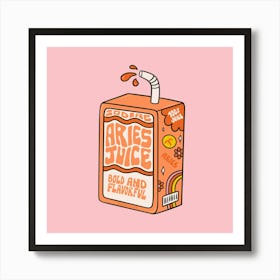 Aries Juice Box Art Print