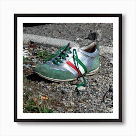 Italian Flag Shoe Italian Italy Milan Venice Florence Rome Naples Toscana photo photography art travel Art Print