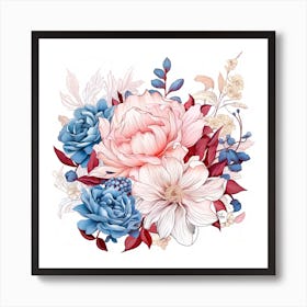 Floral Bouquet 4 Art Print