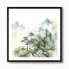 Chinese Landscape Painting 1 Art Print