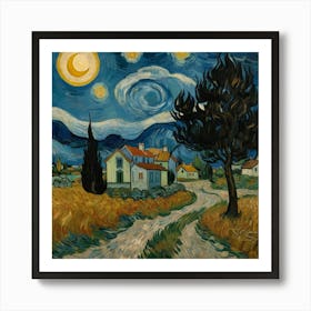 Default The Starry Night By Vincent Van Gogh Is A Captivating 2 Art Print