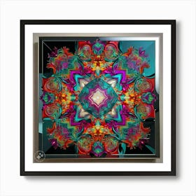 Psychedelic Mandala Art Print