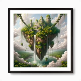 Castle In The Clouds Art Print