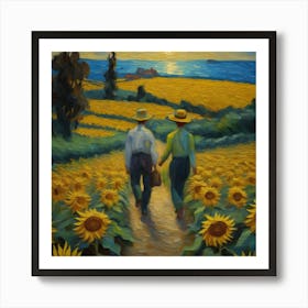 Sunflowers By Van Gogh Art Print