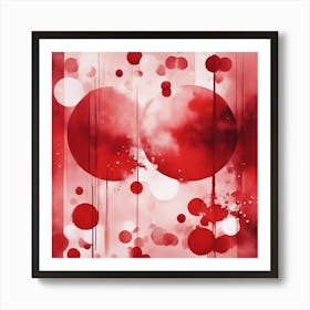 Abstract Minimalist Painting That Represents Duality, Mix Between Watercolor And Oil Paint, In Shade (23) Art Print