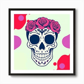 Day Of The Dead Skull 4 Art Print