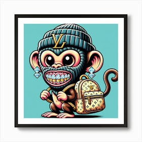 Louis Vu Monkey Art Print